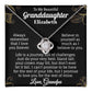 To My Beautiful Granddaughter Personalized Name Necklace.