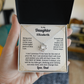 To My Daughter Personalized Name Necklace From Dad.