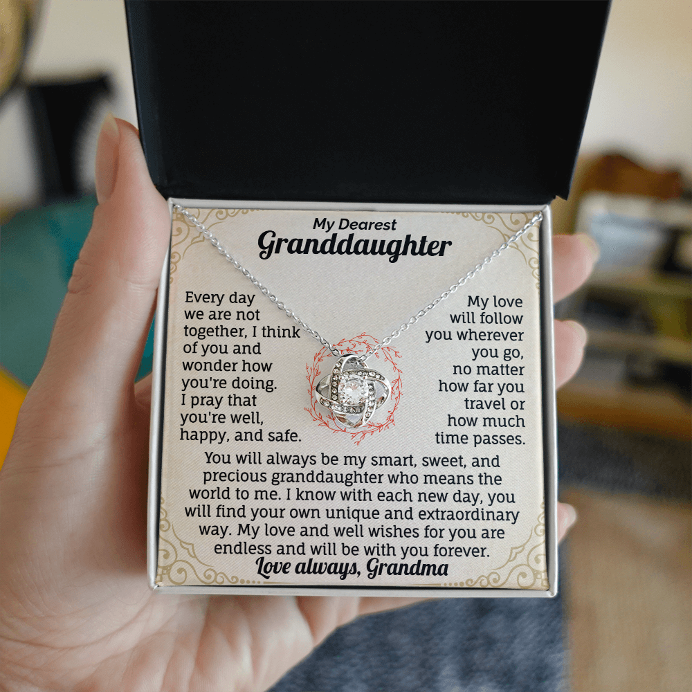 My Dearest Granddaughter, I pray that you're well, happy, and safe Necklace.