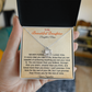 To My Beautiful Daughter Necklace. (Personalized daughter and and signature)