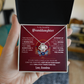 To My Beautiful Granddaughter Necklace Set from Grandma.