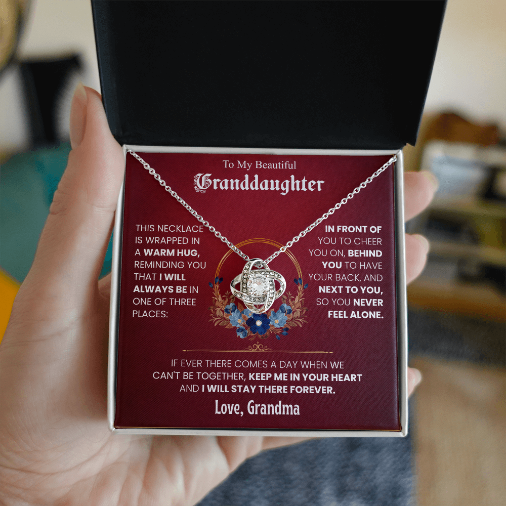 To My Beautiful Granddaughter Necklace Set from Grandma.
