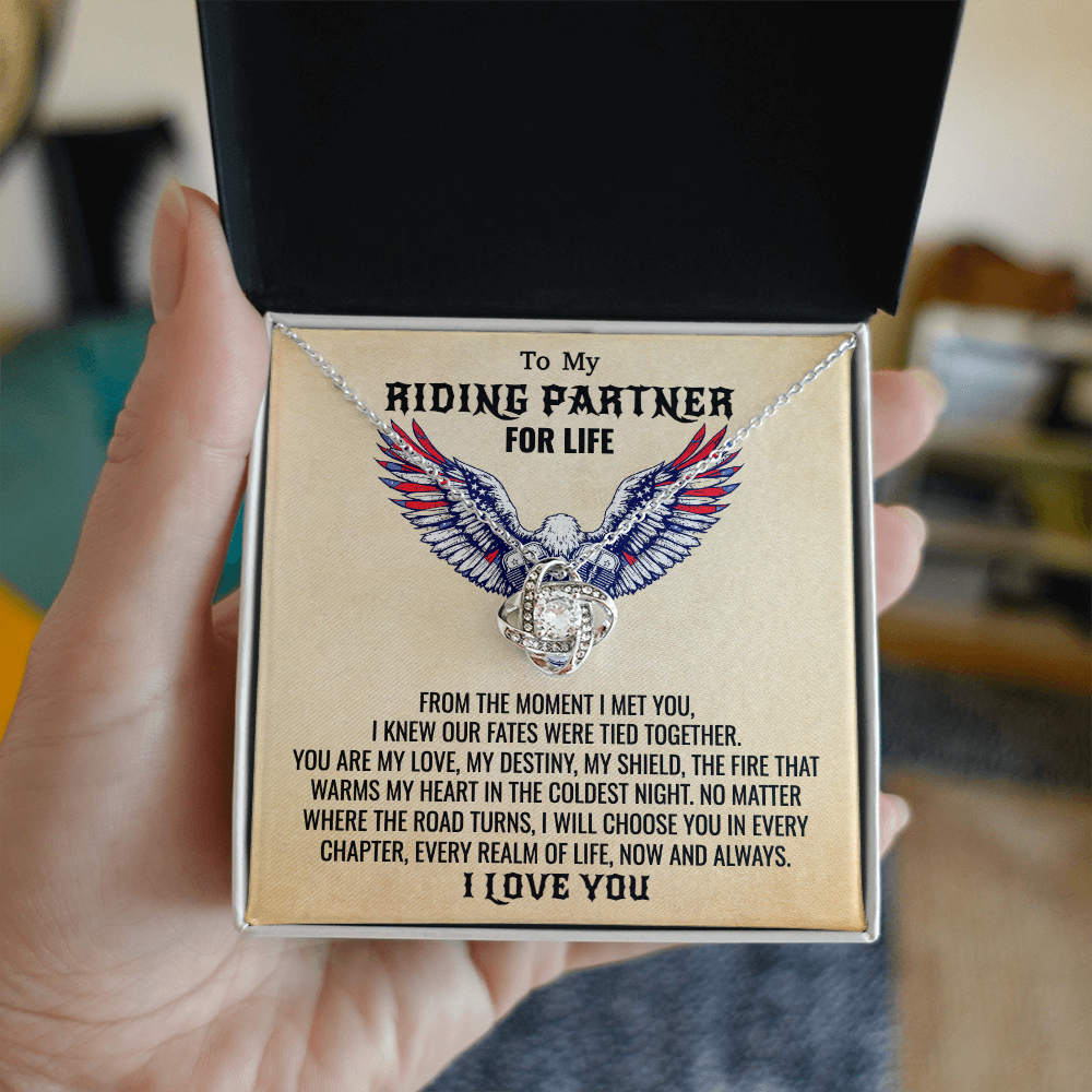 To My Riding Partner For Life Necklace.