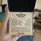 To My Daughter Personalized Name Necklace from Dad.