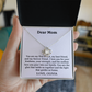 Dear Mom, You Are My First Friend | Limited Edition Necklace With Heartfelt Massage Card.