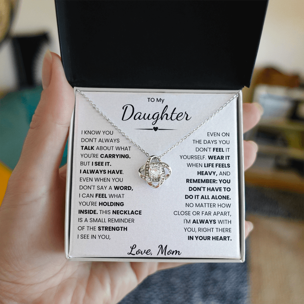 To My Daughter Necklace from Mom.