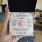 To My Precious Daughter Personalized Name Necklace Set.