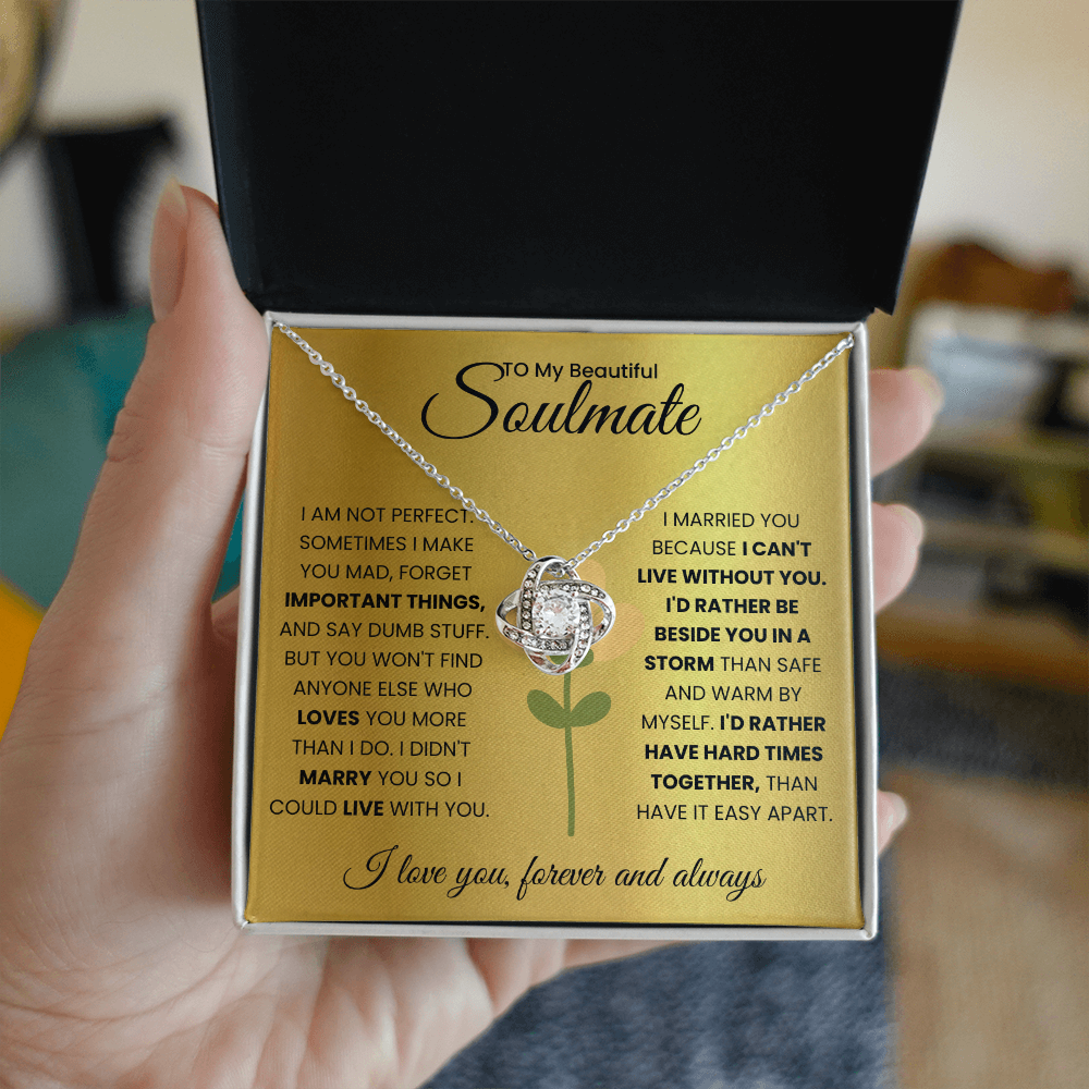 To My Beautiful Soulmate Necklace.