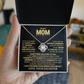 A Mother's Love, Forever Cherished – Elegant Knot Necklace Gift From Daughter.