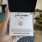 To My Bonus Daughter, Always Shine Like The Brightest Star. Personalized Name Necklace.