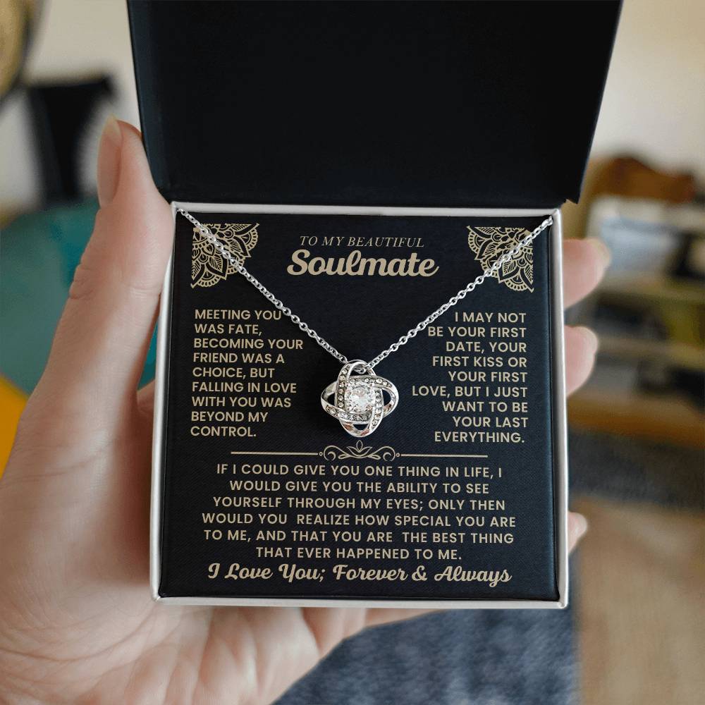 To My Beautiful Soulmate Necklace.