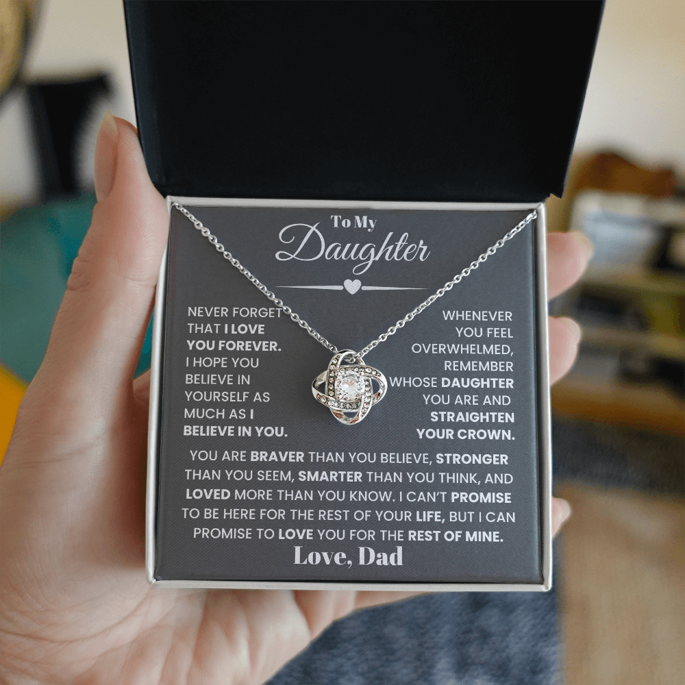 To My Daughter Necklace from Dad.