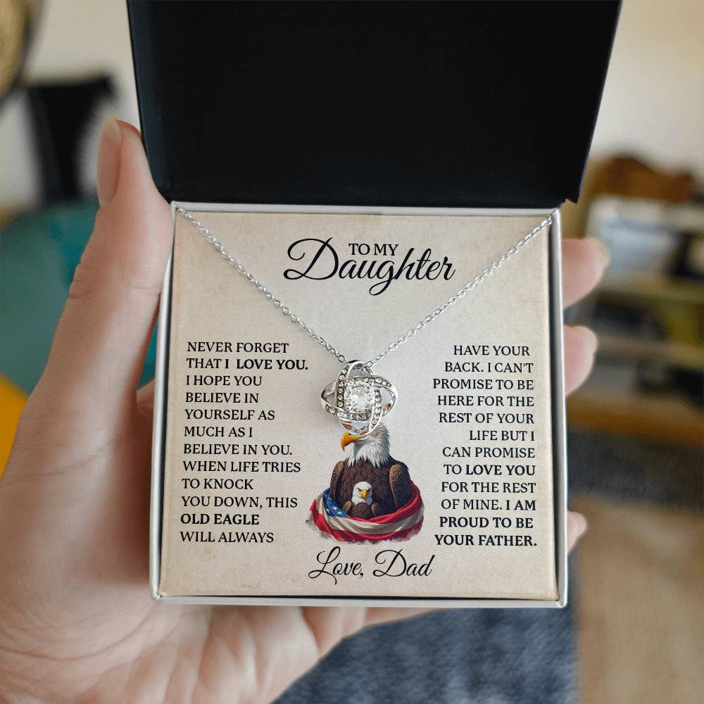 To My Daughter Necklace  from Veteran Dad.