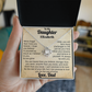 To My Daughter Personalized Necklace.