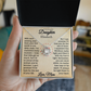 To My Beautiful Daughter Personalized Name Necklace from Mom.