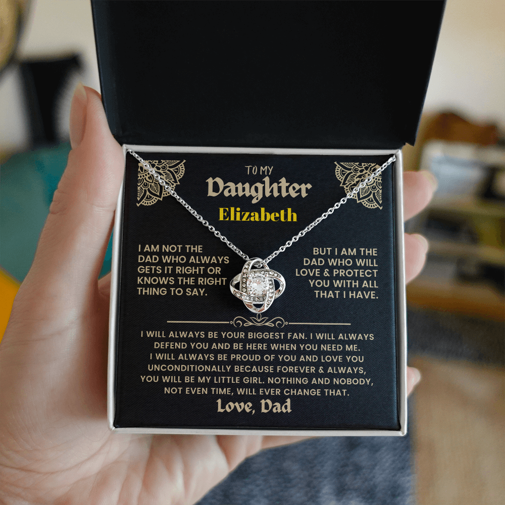 To My Daughter Personalized Necklace.