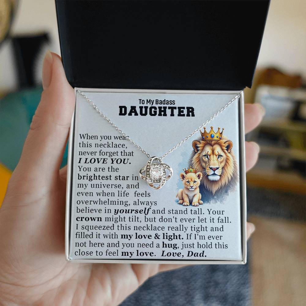 To My Badass Daughter Necklace.(Almost sold out)