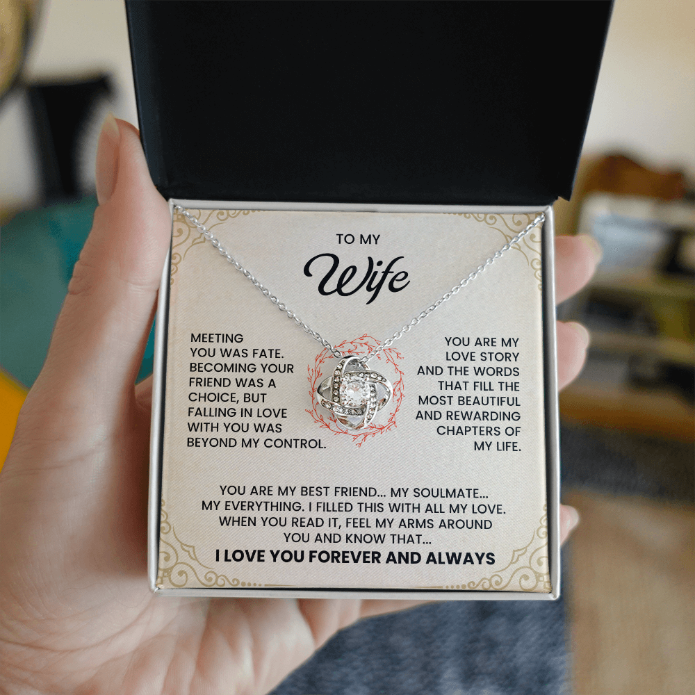 To My Wife, I Love You Forever & Always Necklace.
