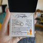 To My Beautiful Daughter, I Am Proud To Be Your Father Necklace.