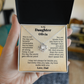 To My Daughter Personalized Name Necklace from Dad.