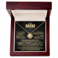 A Mother's Love, Forever Cherished – Elegant Knot Necklace Gift From Daughter.