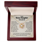 To My Bonus Daughter Personalized Name Necklace.