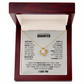 To My Precious Daughter | I Love You Necklace Set.