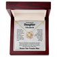 To My Daughter – Proud Mom Graduation Necklace Gift