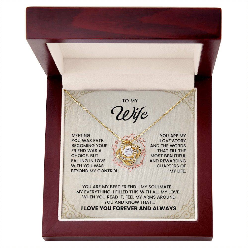 To My Wife, I Love You Forever & Always Necklace.