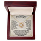 To My Granddaughter, I Love You With All My Heart Necklace.