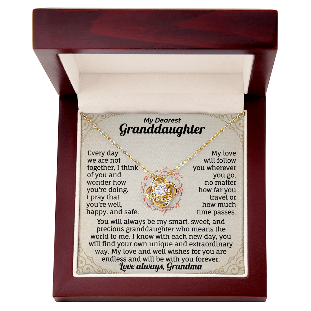 My Dearest Granddaughter, I pray that you're well, happy, and safe Necklace.