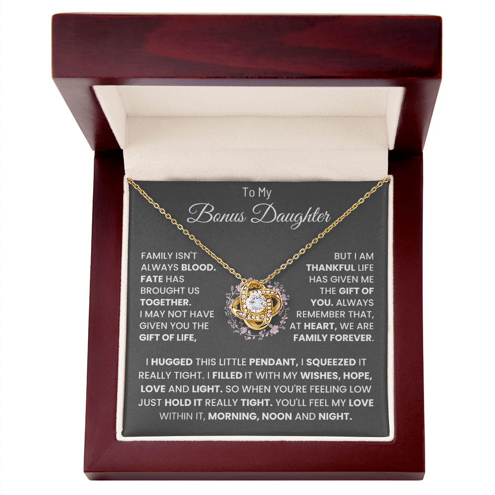 To My Bonus Daughter Necklace (Limited Edition )