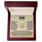 To My Beautiful Wife Personalized Name and Signature Necklace.