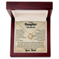 To My Daughter Personalized Necklace.