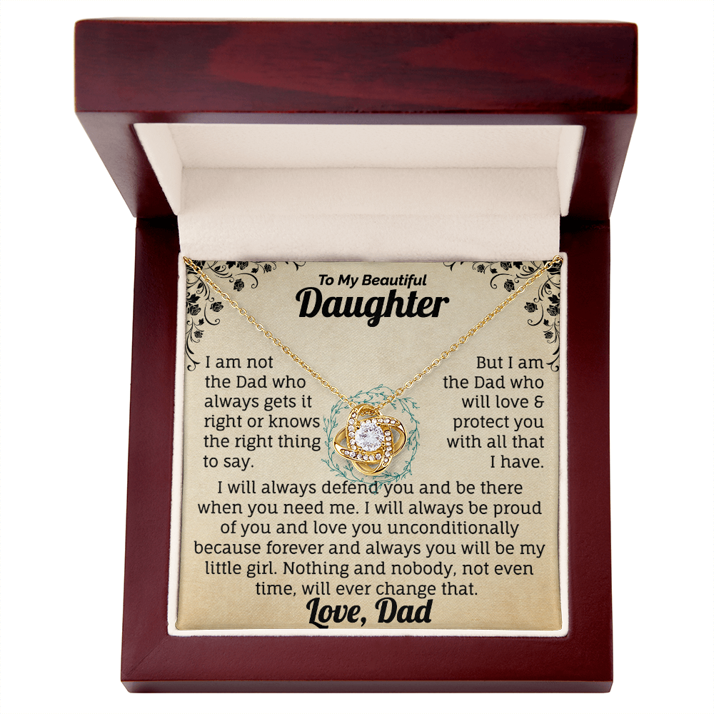 To My Beautiful Daughter Necklace. (Almost sold out)