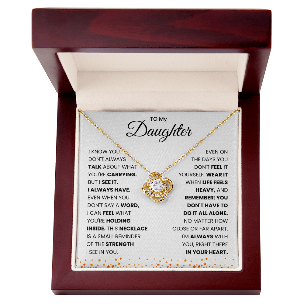 To My Daughter Necklace from Mom & Dad.