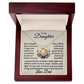 To My Daughter Be Bold and Beautiful | Personalized Name Necklace from Dad.