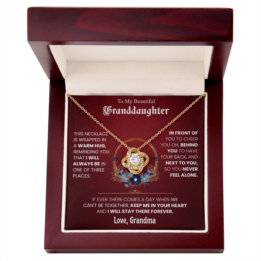 To My Beautiful Granddaughter Necklace Set from Grandma.