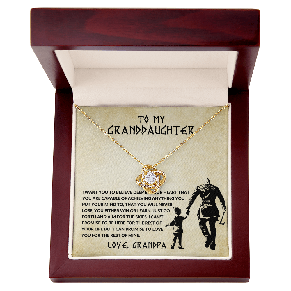 TO MY GRANDDAUGHTER VIKING STYLE MASSAGE CARD.