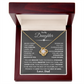 To My Daughter Necklace from Dad.