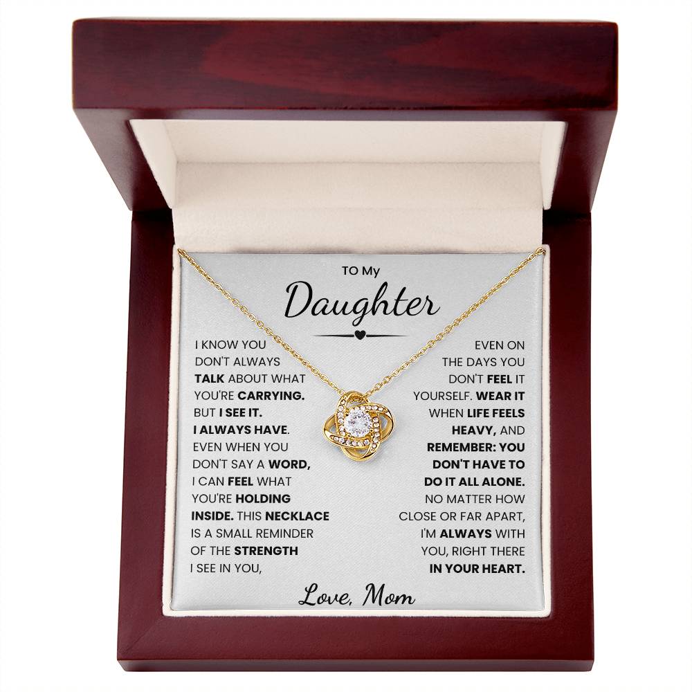 To My Daughter Necklace from Mom.