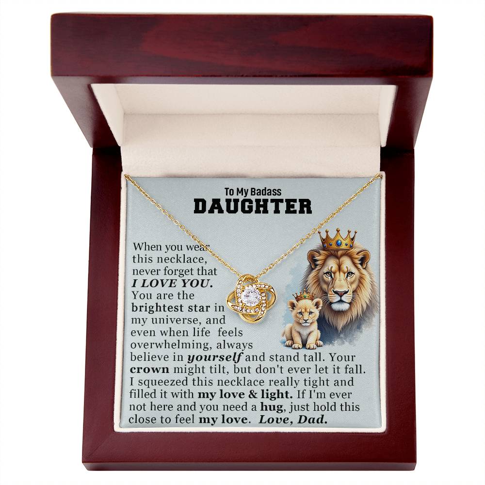 To My Badass Daughter Necklace.(Almost sold out)