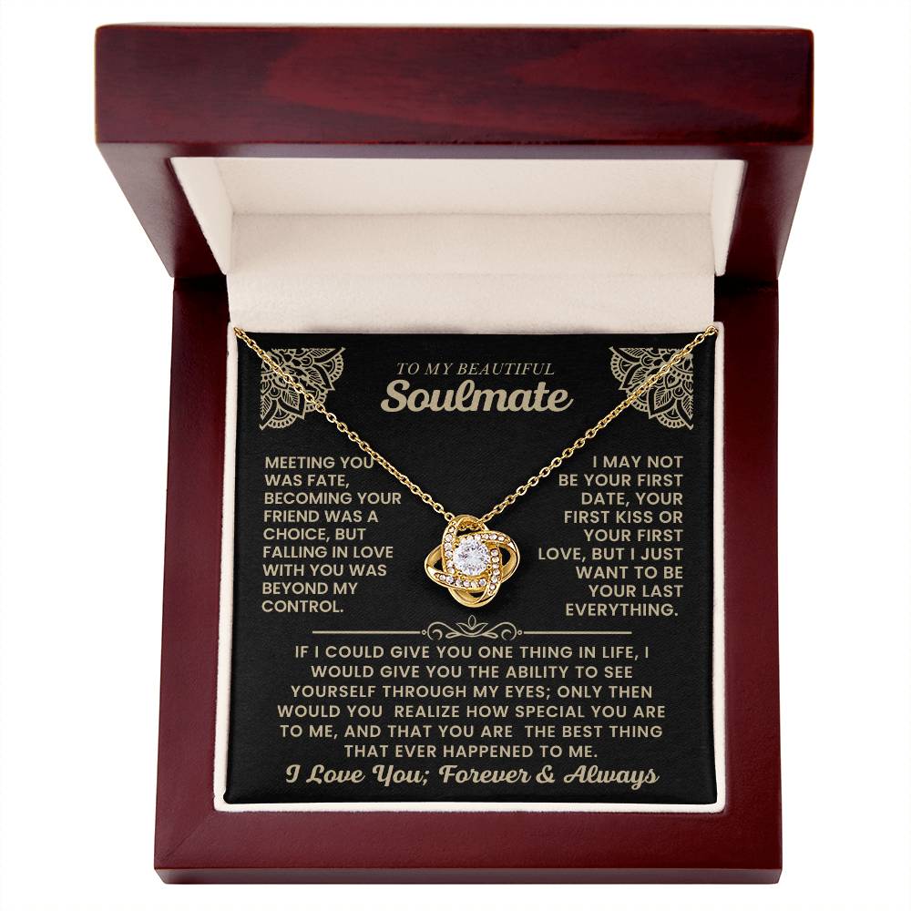 To My Beautiful Soulmate Necklace.