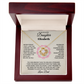 To My Beautiful Daughter Personalized Name Necklace.
