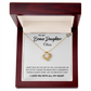 To My Bonus Daughter, Always Shine Like The Brightest Star. Personalized Name Necklace.