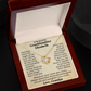 To My Beautiful Granddaughter Personalized Name Necklace.