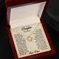 To My Beautiful Daughter Personalized Name Necklace from Mom.