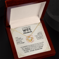 To My Beautiful Wife Personalized Name Necklace.