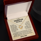 To My Daughter Personalized Name Necklace from Dad.