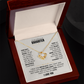 To My Precious Daughter | I Love You Necklace Set.